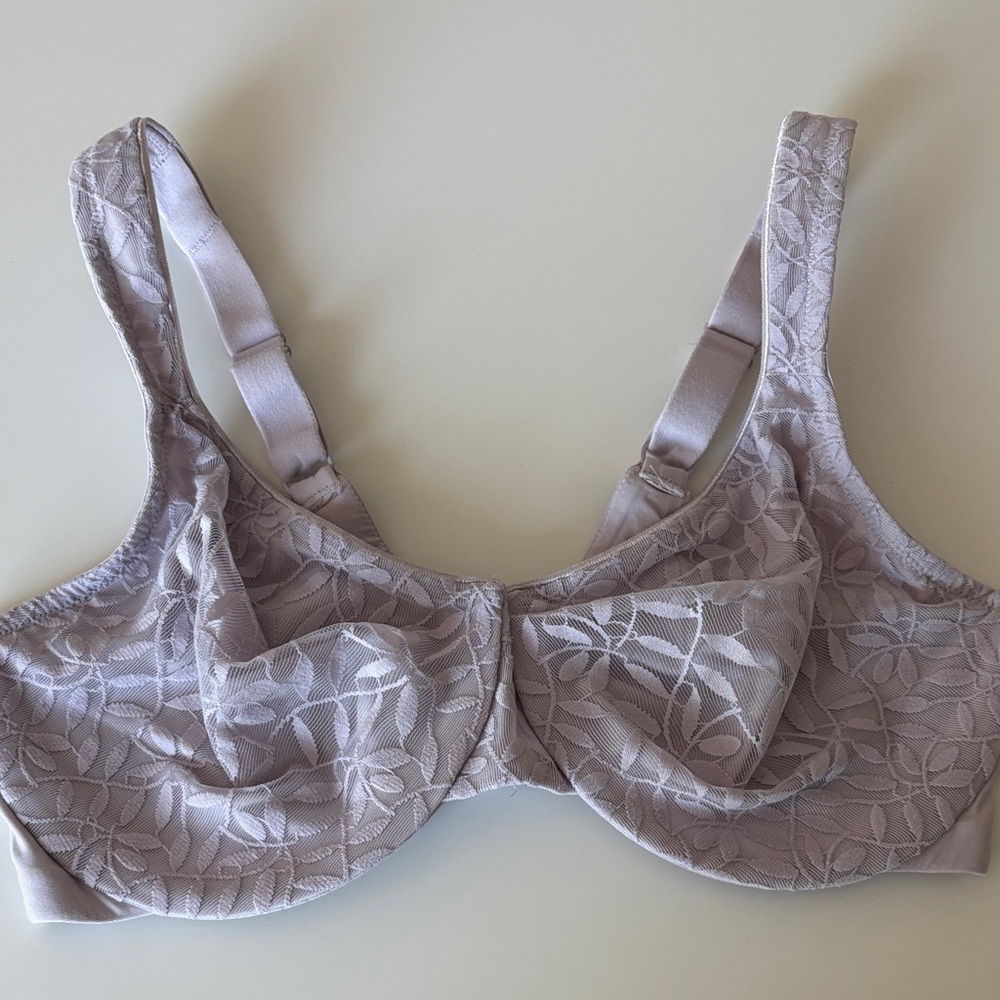 Olga Elegant Lace Women's Bra - Lavender